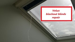 Velux blackout blind string repair  DIY [upl. by Otcefrep]