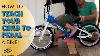 How To Teach Your Child To Pedal A Bike Easy 2 Minute Hack [upl. by Flavian]