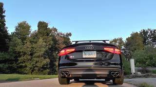 Audi S4 with Magnaflow 11385 amp Center Resonator Delete  Drive By amp Inside [upl. by Silvain786]