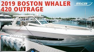 The Unsinkable Legend  420 Outrage by Boston Whaler at MarineMax St Petersburg Florida [upl. by Marley383]