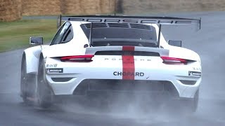 2020 Porsche 911 RSR GTE World Debut  LOUD Flat6 Engine Sound with Side Exhaust [upl. by Valora]