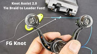 FG Fishing Knot Tying Tool  Knot Assist 20 Tie Braid to Leader Fast 4K [upl. by Christal]