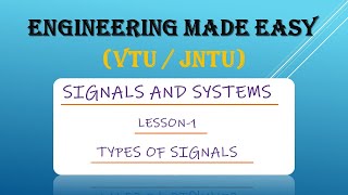 Signals and Systems  Introduction  Types of Signals  Btech 2nd Year  VTU  JNTU [upl. by Esinek]