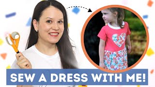 Sew a dress with a free pattern for project quotDress A Girlquot [upl. by Trin]