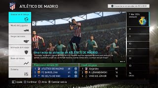 PES 2018 modo carrera jugador España Partidos [upl. by Ahsotal695]