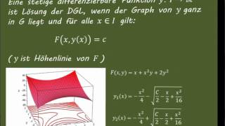 Gewöhnliche Differentialgleichungen 4 Exakte DGL I [upl. by Airetnahs]