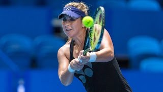 Belinda Bencic hits Perth Arena  Mastercard Hopman Cup [upl. by Oibaf]