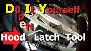 How to OPEN HOOD when hood release cable is broken  DiY for Isuzu Rodeo [upl. by Mutat]