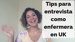 TipsConsejos para entrevista como enfermero en UK [upl. by Karin]