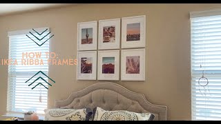 HOW TO Hanging IKEA Ribba Picture Frames [upl. by Mata84]