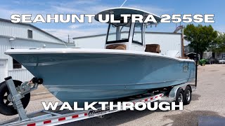 2024 SeaHunt Ultra 255SE Walkthrough  Coastline Marine [upl. by Nerahs385]