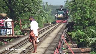 Mymensingh Local Train is Crossing Brahmaputra rail Bridge Mymensingh [upl. by Aundrea]