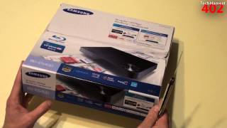 Samsung Smart WiFi BluRay Player Unboxing BDE5400 [upl. by Downe]