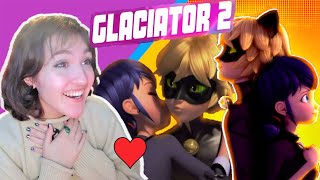 quotGLACIATOR 2quot REACTION English Dub HD Miraculous Ladybug s4 ep15 [upl. by Astraea]