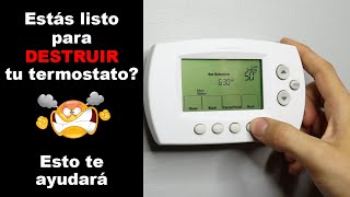 Cómo programar un termostato Honeywell [upl. by Nadruoj]