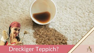 stark verschmutztenTeppich reinigen  mit Waschsoda amp Essig waschen  Küchenläufer sauber bekommen [upl. by Irah547]