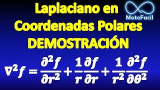 Laplaciano en coordenadas polares Demostración [upl. by Klockau]