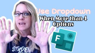 Use Drop Down when more than 4 options in Microsoft Form [upl. by Eemak626]