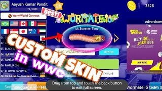 CUSTOM SKIN IN WORMWORLD CONNECT😱WORMATE IO [upl. by Odlanyer786]