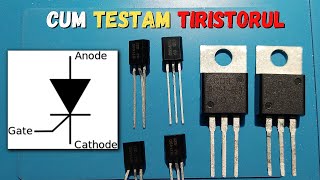 Cum masuram si testam un tiristor cu multimetrul digital [upl. by Artcele485]