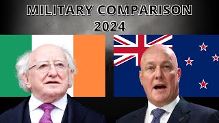 Ireland vs New Zealand Military Comparison 2024 [upl. by Arocahs878]