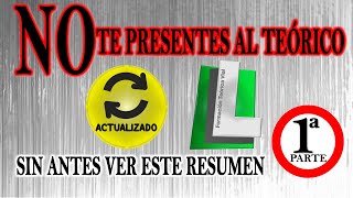 NO TE PRESENTES AL EXAMEN TEÓRICO DGT😱 SIN VER ESTE RESUMEN PERMISO B 👀 TEÓRICO CARNET DE CONDUCIR [upl. by Roberts18]