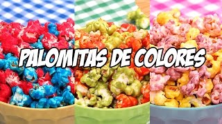 Palomitas de Colores Dulces Fáciles Rápidas y Deliciosas  3 Recetas [upl. by Alison]