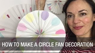 How to Make a Paper Circle Fan [upl. by Annyahs]