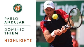 Pablo Andujar vs Dominic Thiem  Round 1 Highlights  RolandGarros 2021 [upl. by Aihpos]