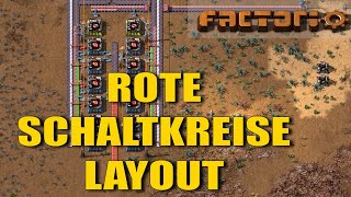 Rote Schaltkreise Layout  Factorio Tutorial [upl. by Linehan]