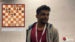 quotAbdusattorovs style is very close to Magnusquot  GM S L Narayanan  Qatar Masters 2023 [upl. by Zampardi]