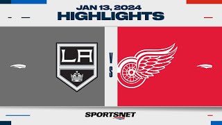 NHL Highlights  Kings vs Red Wings  January 13 2024 [upl. by Letsyrhc]