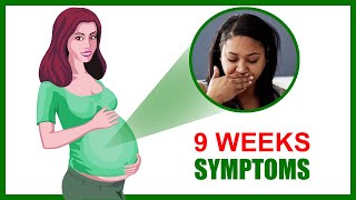 9 Weeks Pregnant Symptoms – Baby Development and Baby Size in Womb [upl. by Laundes]