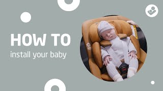 How to install your baby in the MaxiCosi Pearl 360 [upl. by Rawley]