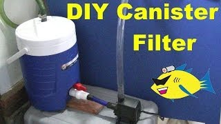 How To Make DIY Canister Filter Aquarium Filter [upl. by Marucci]