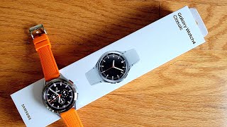 Samsung Galaxy Watch4 Classic Silver  Unboxing amp HandsOn [upl. by Herwig483]