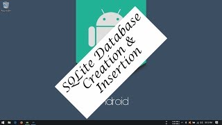 Android Tutorial Kotlin  30  SQLite Database Creation and Insertion [upl. by Ramyaj705]