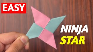 How to make a paper Ninja Star  Origami  Paper Ninja Star  Paper ka ninja star kaise banaen [upl. by Alesandrini]