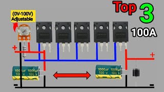 Top 3 Adjustable Voltage Regulator Circuit Anyone Can Make in 2024 [upl. by Gayl280]