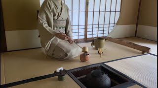 《茶道点前集》炉 薄茶点前 Sadou Japanese Tea Ceremony（裏千家） [upl. by Silsbye]