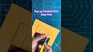 POP UP TUTORIAL2 Basic pop up PARALLEL FOLDSTEP FOLD shorts craft crafting popup [upl. by Akkahs]