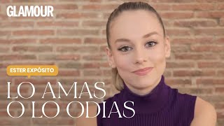 Ester Expósito en Lo amas o lo odias  Glamour España [upl. by Nywroc]