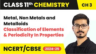 Metal Non Metals and Metalloids  Classification of Elements  Class 11 Chemistry Chapter 3 [upl. by Kraft]