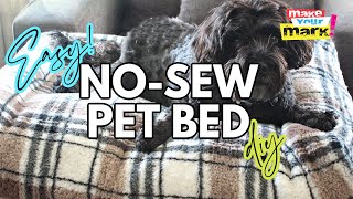 Easy NOSEW Pet Bed DIY [upl. by Atwekk]