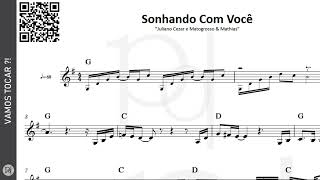 Sonhando Com Você ♪ Juliano Cezar  Partitura [upl. by Nattie782]