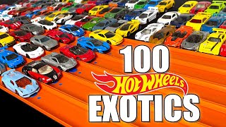 100 Hot Wheels Exotics Race Tournament [upl. by Nyladnarb]