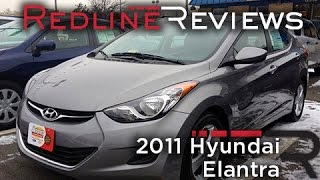 2011 Hyundai Elantra Review Walkaround Exhaust Test Drive [upl. by Ethelbert]