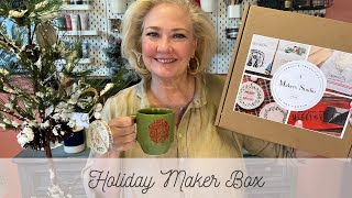 Holiday Maker Box  Christmas Crafting Galore [upl. by Josler596]