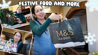 MampS Christmas Food Haul Nesting and Cleaning Aldi Christmas Bits and More [upl. by Eneiluj802]