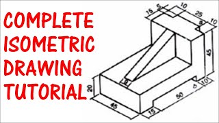 Complete Isometric Drawing Tutorial Draw Isometric Diagram Like a Pro Learn Orthographic Drawing [upl. by Willtrude]